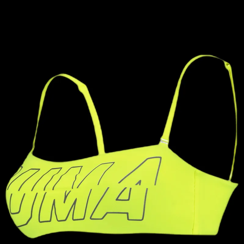Puma Bandeau Top Yellow Gul Best