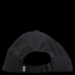 New adidas Baseball 3 Stripes Cap Cotton Twill Black / White / White Svart