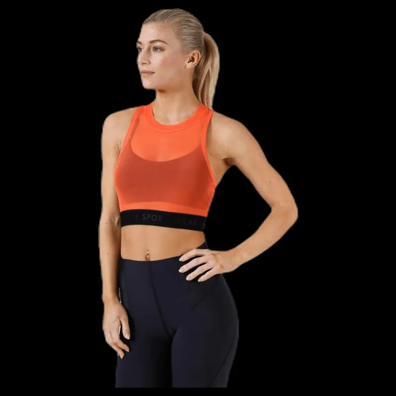 Nike Baselayer Crop Tank Orange Clearance