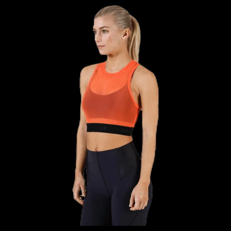 Nike Baselayer Crop Tank Orange Clearance