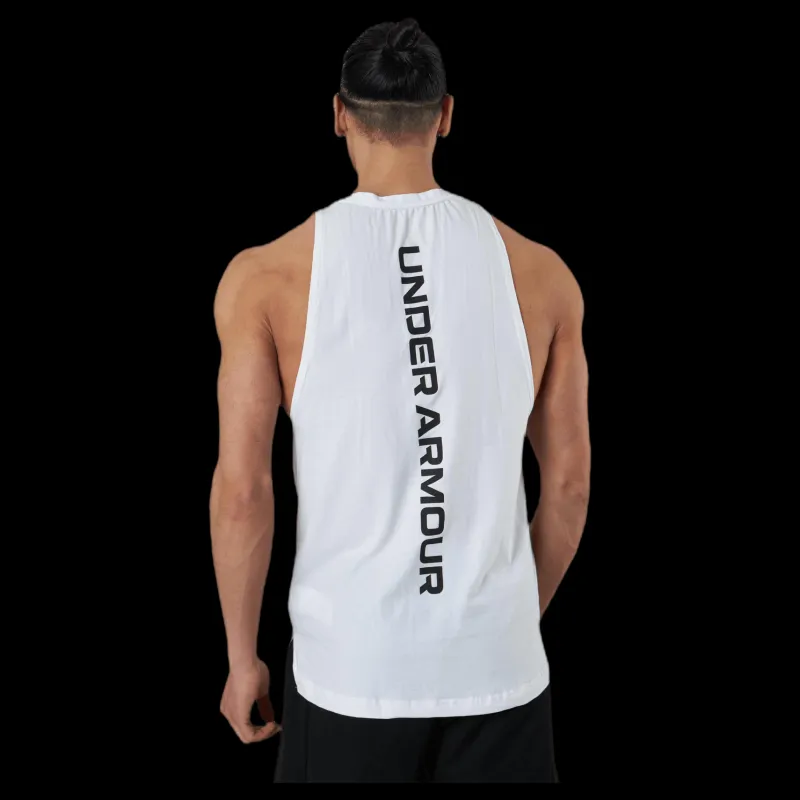 Under Armour Baseline Cotton Tank White Vit Outlet