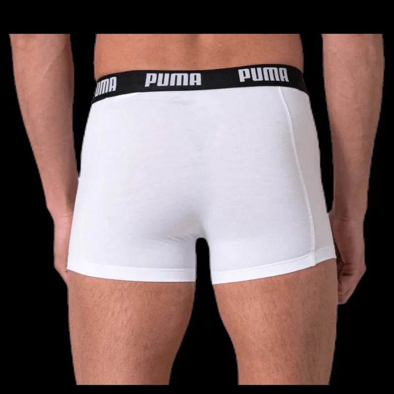 Outlet Puma Basic Boxer 2-Pack White/Black Vit och Svart