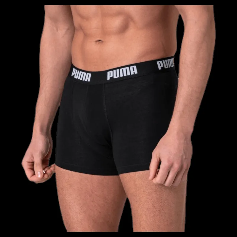 Outlet Puma Basic Boxer 2-Pack White/Black Vit och Svart