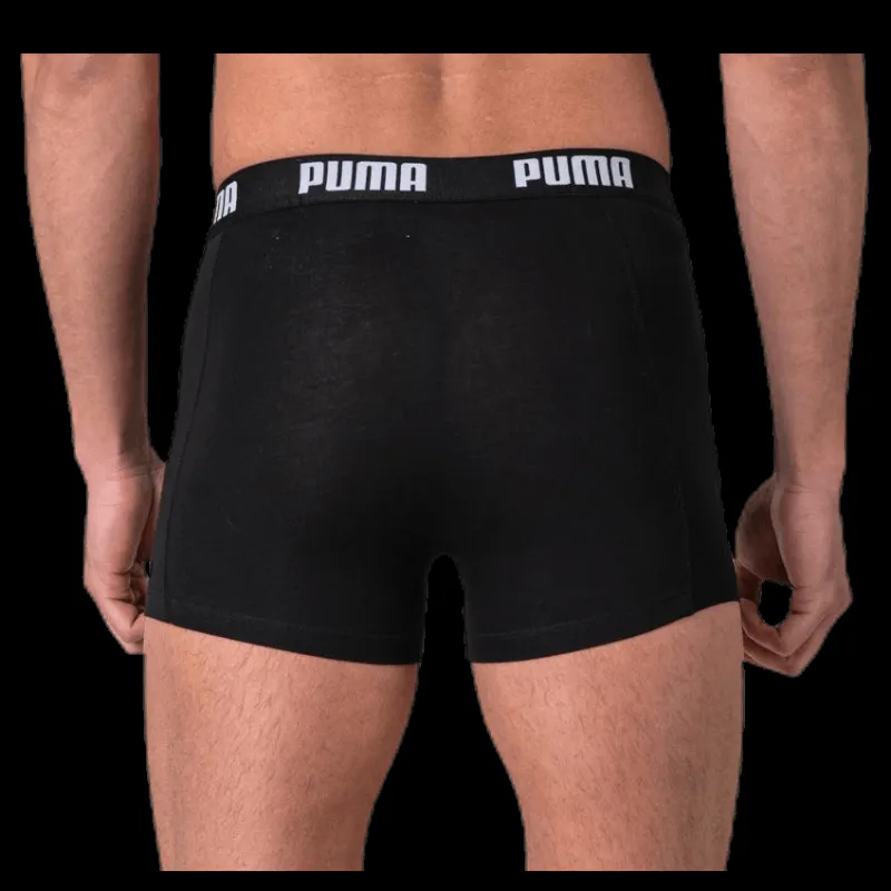 Outlet Puma Basic Boxer 2-Pack White/Black Vit och Svart