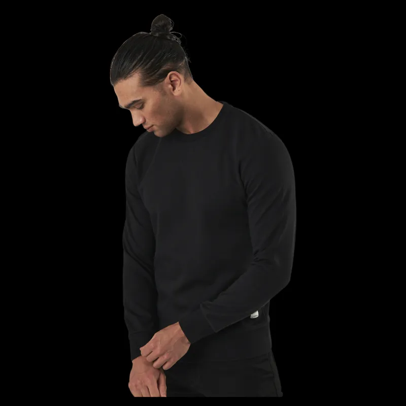 Jack & Jones Basic Sweat Crew Neck Black Svart Outlet