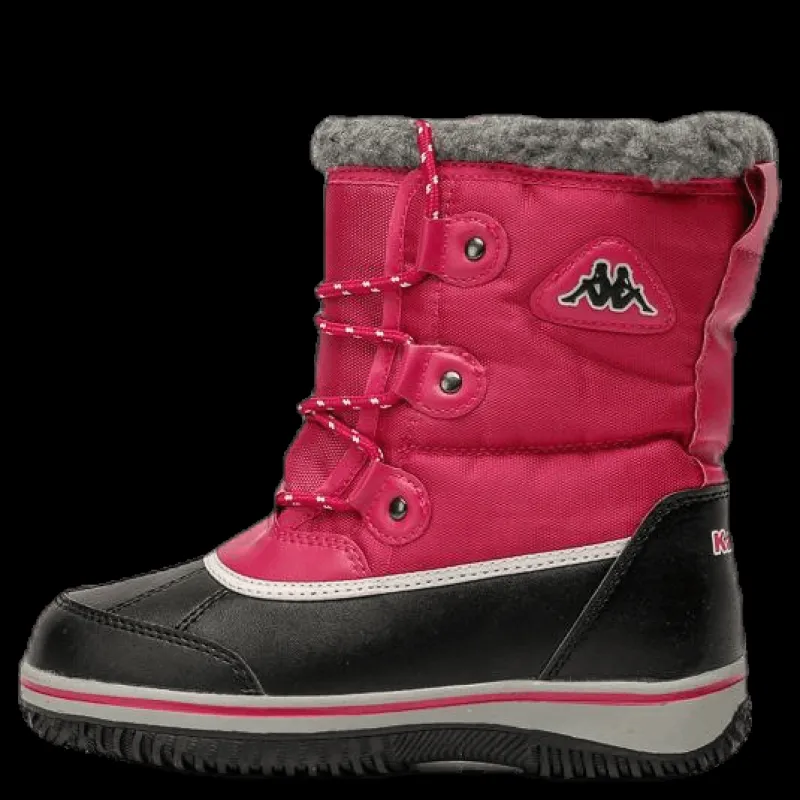 New Kappa Bates Mid Cut Junior Pink/Black Rosa och Svart