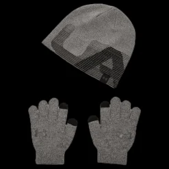 Under Armour Beanie/Glove Combo Junior Grey Grå Hot