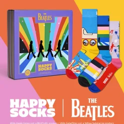 Happy Socks Beatles 3-pack Socks Gift Set Turquoise Turkos New