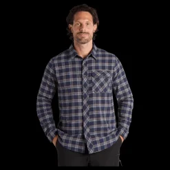 Tuxer Beaver Creek Shirt Navy Blue Check Flerfärgad