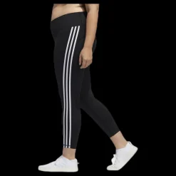 Online adidas Believe This 2.0 3 Stripe 7/8 Tight Plus Size Black / White Svart