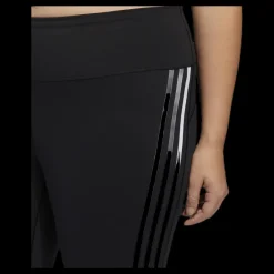 Online adidas Believe This 2.0 3 Stripe 7/8 Tight Plus Size Black / White Svart