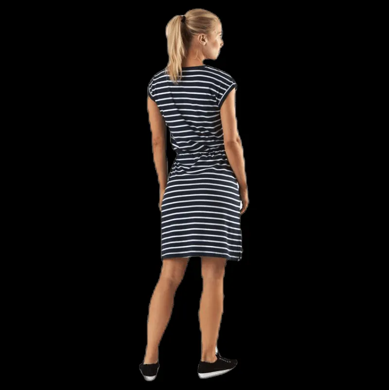 Marine Bellevue Dress Blue/White Blå och Vit New