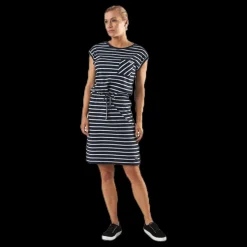 Marine Bellevue Dress Blue/White Blå och Vit New