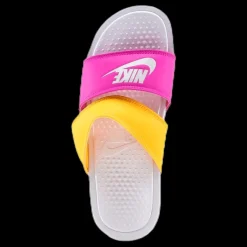 Clearance Nike Bennassi Duo Ultra Slide Pink/White/Yellow Rosa