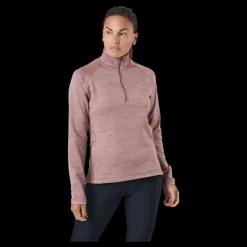 Kari Traa Berthe Midlayer Half Zip Taupe Brun New
