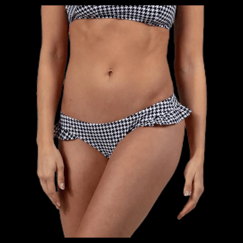 Pieces Bianca Bikini Brazil White/Black Vit och Svart Hot