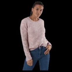 Outlet Pieces Bibi Ls Knit Red Röd