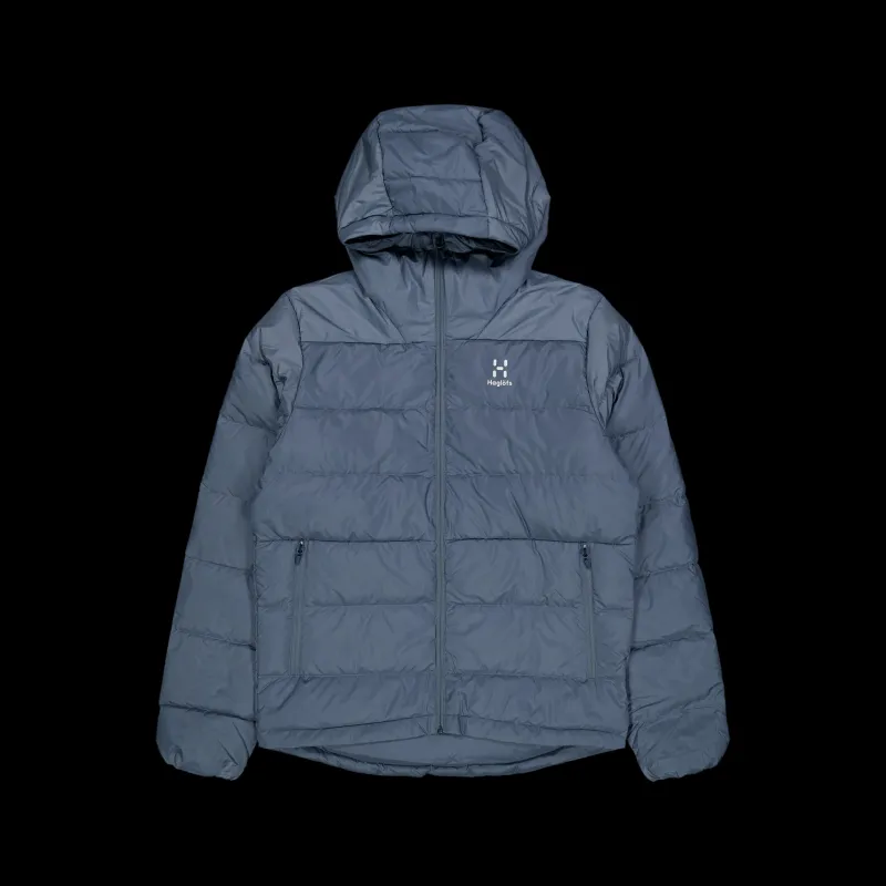 Online Haglöfs Bield Down Hood Steel Blue Blå