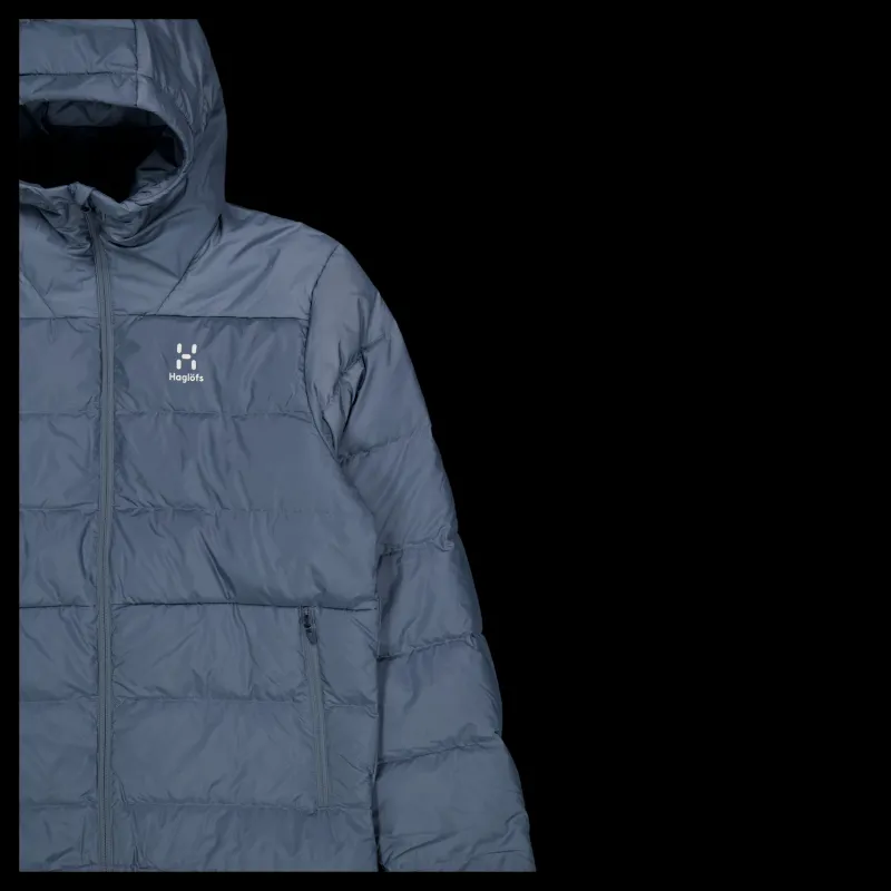 Online Haglöfs Bield Down Hood Steel Blue Blå