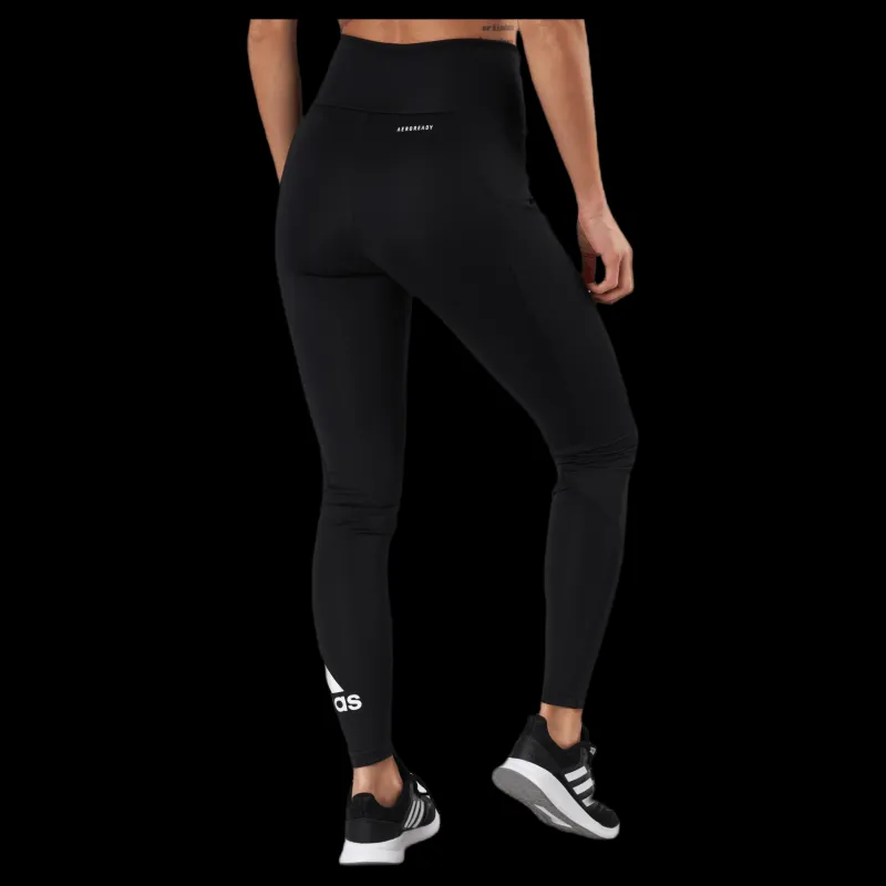 Hot adidas Big Logo Sport Tights Black / Black / White Svart