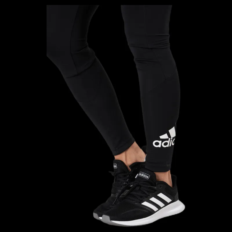 Hot adidas Big Logo Sport Tights Black / Black / White Svart