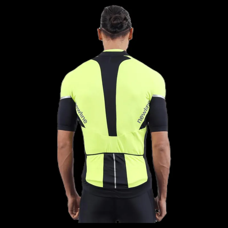 Newline Bike Stretch Jersey Black/Yellow Svart och Gul