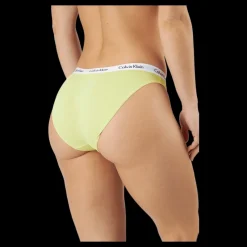Clearance Calvin Klein Bikini 3pk Coral Cor/cyber Green/grey Beige