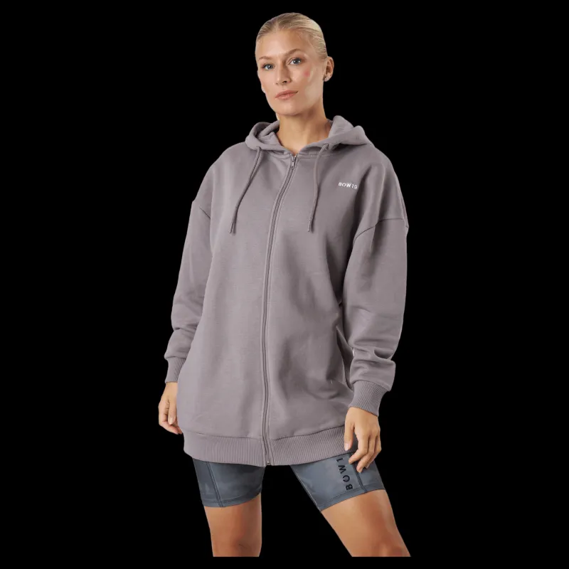 BOW19 Billie Zip Hood Cinder Grå