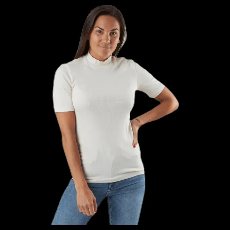Hot Pieces Birdie Ss T-Neck White Vit