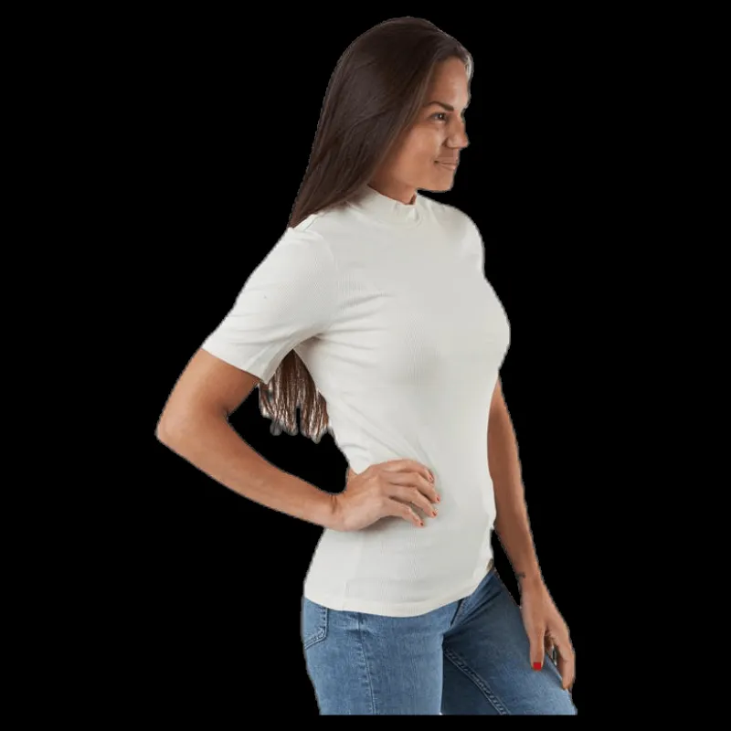 Hot Pieces Birdie Ss T-Neck White Vit