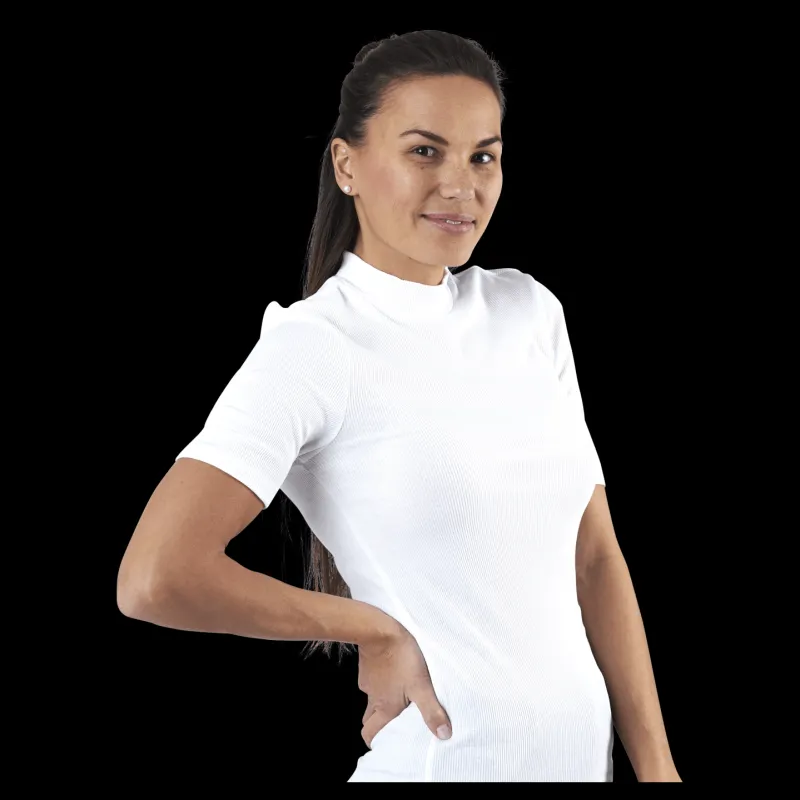Pieces Birdie Ss T-Neck White Vit New