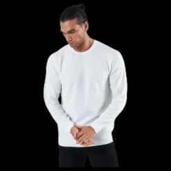 Discount Jack & Jones Blacamp Knit Structure Crew Neck White Vit