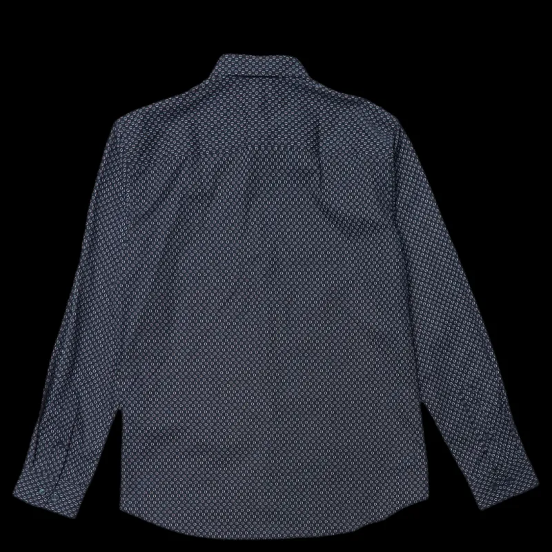 New Jack & Jones Blackpool Stretch Shirt L/s Mecca Orange Svart