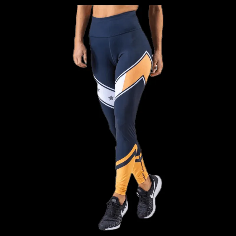 Tommy Hilfiger Sport Block Legging Stars Full Length Blue Blå Online