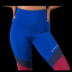 Tommy Hilfiger Sport Blocked Legging Full Length Blue Blå Sale