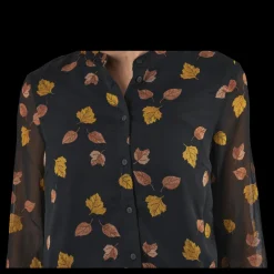 Sale Pieces Blume Ls Shirt Black Svart