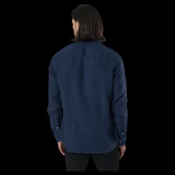 Clearance Jack & Jones Bluplain Linen Shirt L/s Blå