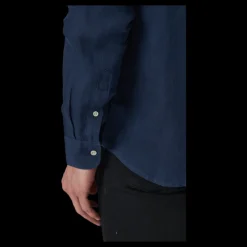 Clearance Jack & Jones Bluplain Linen Shirt L/s Blå