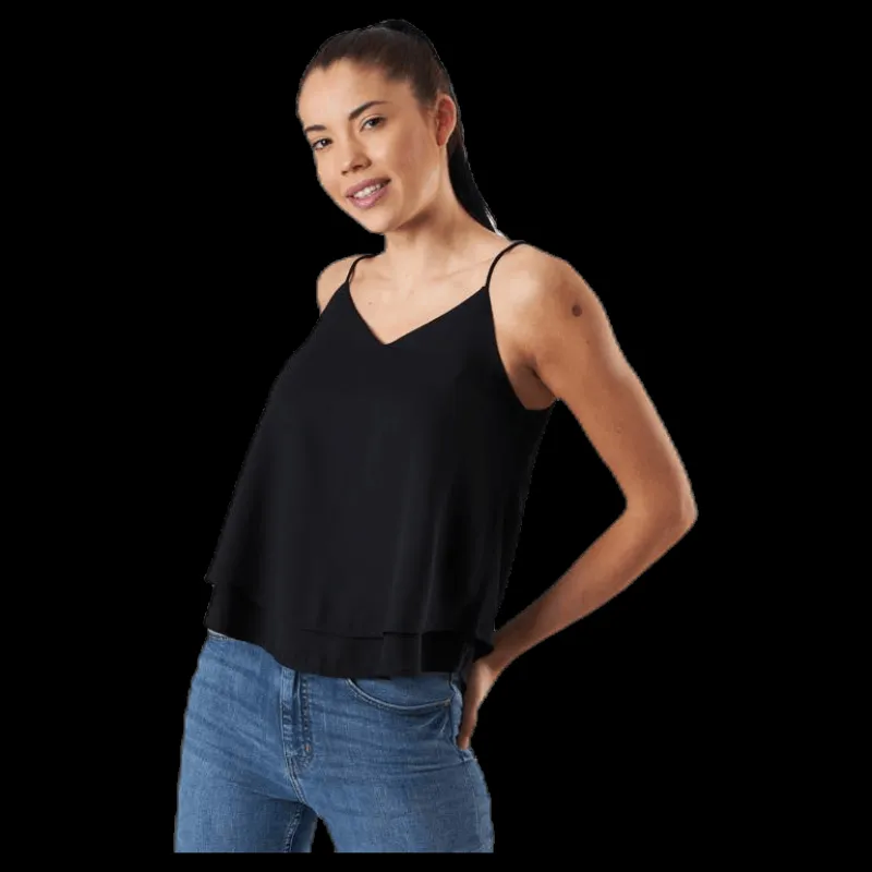 Pieces Bodil Slip Top Black Svart