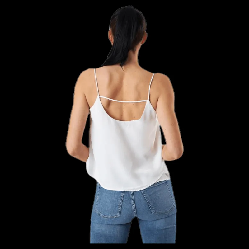 Pieces Bodil Slip Top White Vit Sale