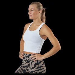 Casall Bold Rib Crop Tank White Vit Hot