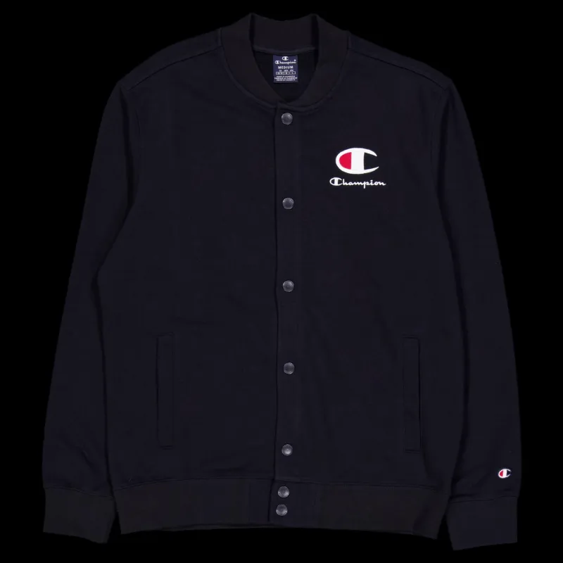 Champion Bomber Sweatshirt Black Beauty Svart New