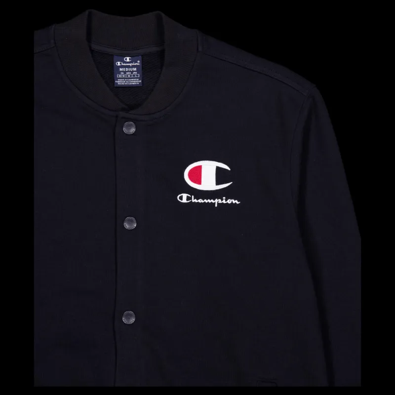 Champion Bomber Sweatshirt Black Beauty Svart New