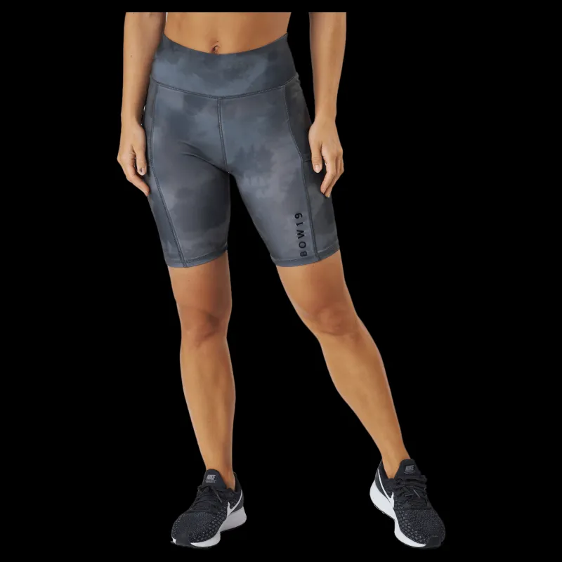 BOW19 Bonnie Cycle Shorts Cinder Tie Dye Grå Discount