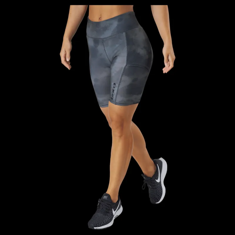 BOW19 Bonnie Cycle Shorts Cinder Tie Dye Grå Discount