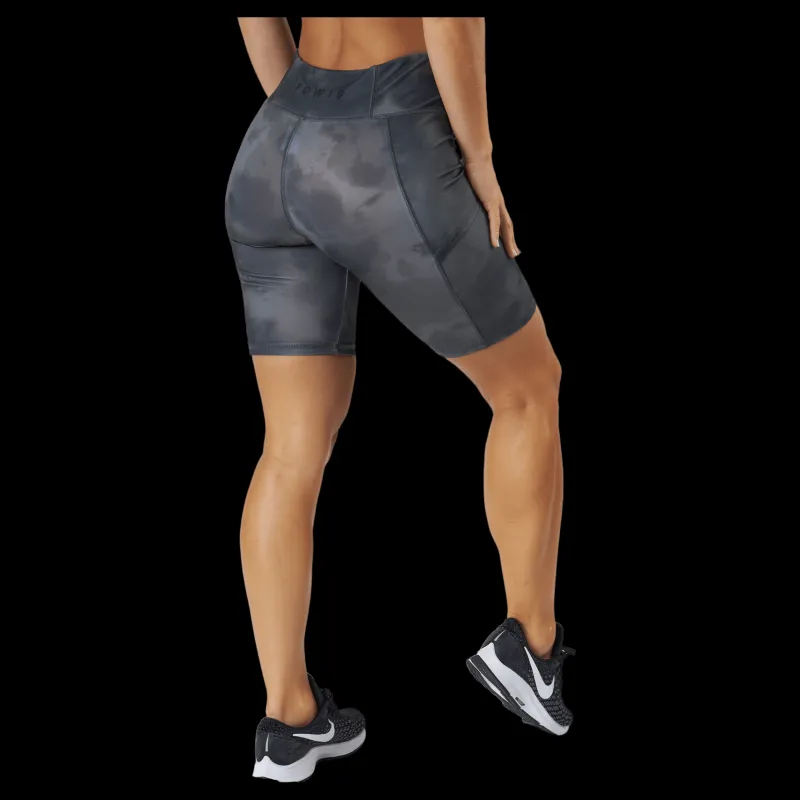 BOW19 Bonnie Cycle Shorts Cinder Tie Dye Grå Discount
