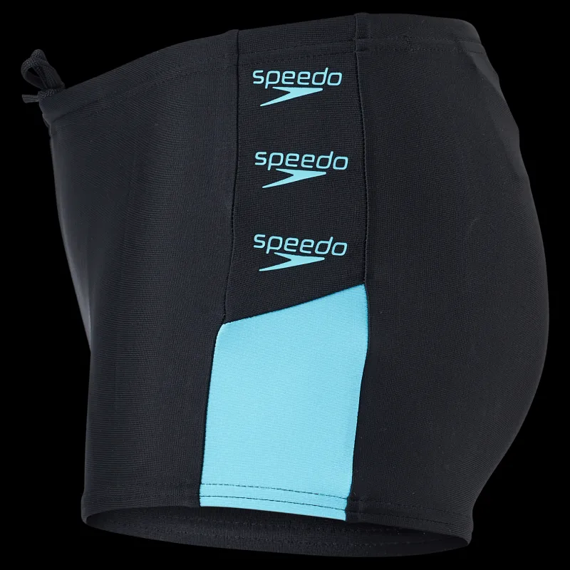Hot Speedo Boom Logo Splice Aquashort Jm Black/light Svart