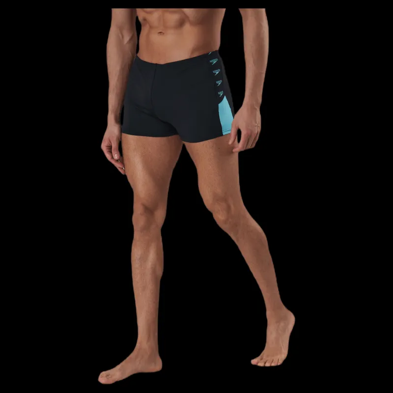 Speedo Boom Logo Splice Aquashort Blue/Black Blå och Svart Hot
