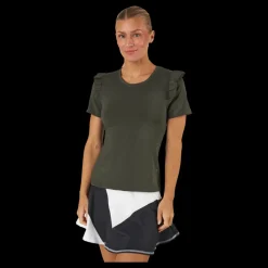 Hot BOW19 Topp Celine Army Army Green Grön