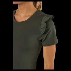 Hot BOW19 Topp Celine Army Army Green Grön